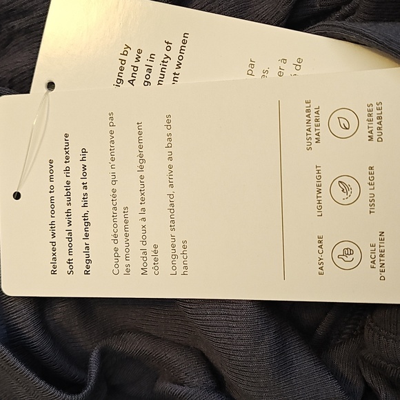 Athleta Well Rested Ribbed Sleep Tank And Short Set - Picture 8 of 8